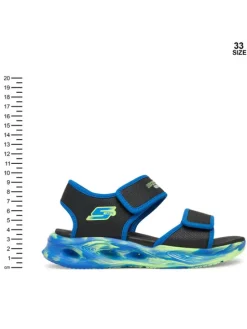 Skechers Sandały S-Lights: Sola Glow Sandal - Fusion Brights 407032L/BKBL Czarny