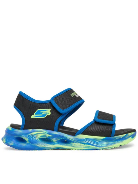 Skechers Sandały S-Lights: Sola Glow Sandal - Fusion Brights 407032L/BKBL Czarny