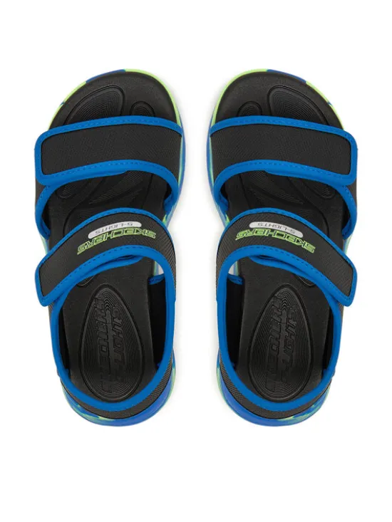 Skechers Sandały S-Lights: Sola Glow Sandal - Fusion Brights 407032L/BKBL Czarny