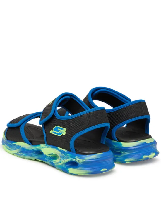 Skechers Sandały S-Lights: Sola Glow Sandal - Fusion Brights 407032L/BKBL Czarny