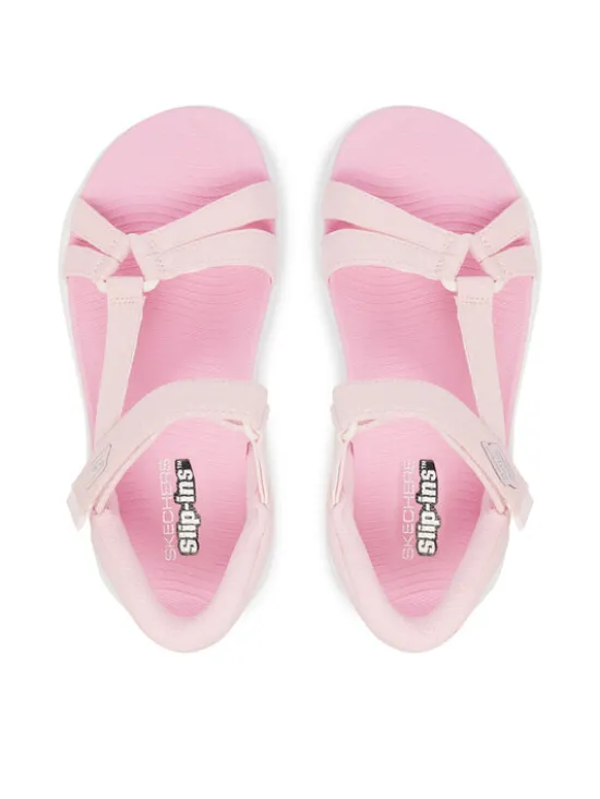 Skechers Sandały Slip-Ins: Go Walk Flex Sandal - Lots Of Sol 303028L/LTPK Różowy