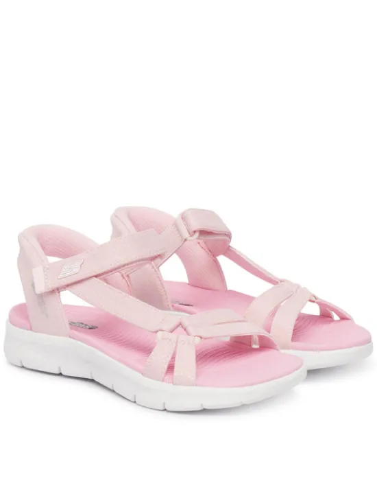 Skechers Sandały Slip-Ins: Go Walk Flex Sandal - Lots Of Sol 303028L/LTPK Różowy