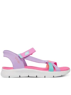 Skechers Sandały Slip-Ins: Go Walk Flex Sandal - Lots Of Sol 303028L/MLT Fioletowy