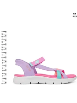 Skechers Sandały Slip-Ins: Go Walk Flex Sandal - Lots Of Sol 303028L/MLT Fioletowy