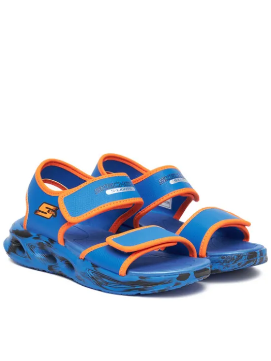 Skechers Sandały Sola Glow Sandal-Fusion Brights 407032L/BLOR Niebieski