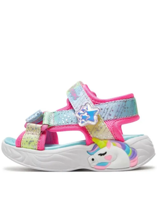 Skechers Sandały Unicorn Dreams Sandal-Majestic Bliss 302682N/PKMT Różowy
