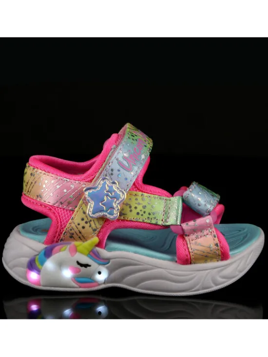 Skechers Sandały Unicorn Dreams Sandal-Majestic Bliss 302682N/PKMT Różowy