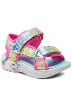 Skechers Sandały Unicorn Dreams Sandal-Majestic Bliss 302682N/PKMT Różowy