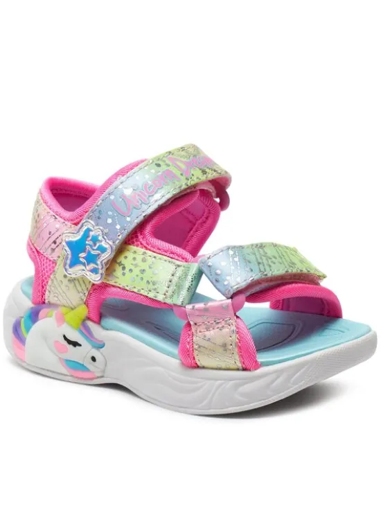 Skechers Sandały Unicorn Dreams Sandal-Majestic Bliss 302682N/PKMT Różowy