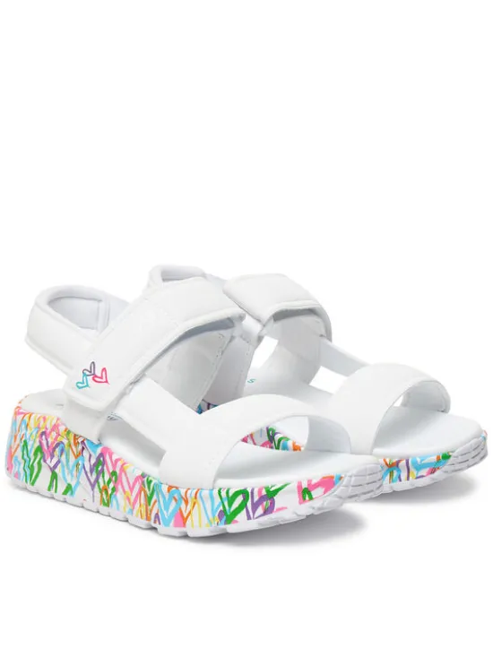 Skechers Sandały Uno Lite Sandal - Sunny Love 314094L/WMN Biały