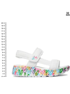 Skechers Sandały Uno Lite Sandal - Sunny Love 314094L/WMN Biały