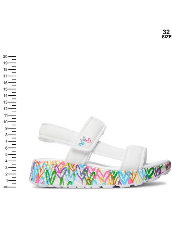 Skechers Sandały Uno Lite Sandal - Sunny Love 314094L/WMN Biały