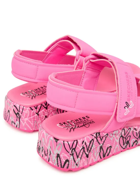 Skechers Sandały Uno Lite Sandal 314094L/HPMT Różowy