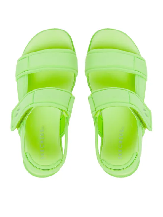 Skechers Sandały Uno Lite Sandal-Sunny Stand 310372L/LIME Zielony