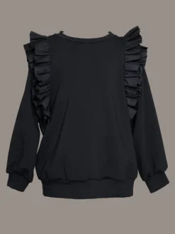 SLY Bluza 4S-117A Czarny Comfortable Fit