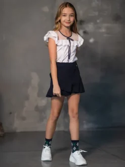 SLY Bluzka 3S-105 Biały Classic Fit
