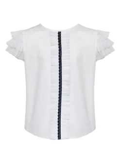SLY Bluzka 3S-123 Biały Classic Fit