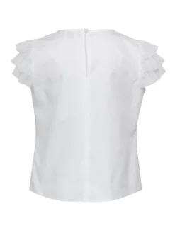 SLY Bluzka 3S-123 Biały Classic Fit