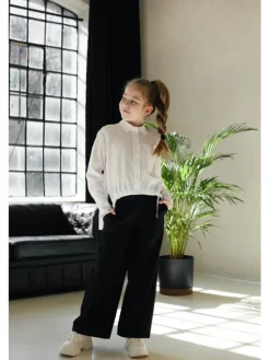 SLY Bluzka 5S-102 Biały Comfortable Fit