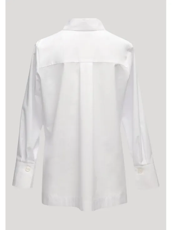SLY Bluzka 5S-102 Biały Comfortable Fit
