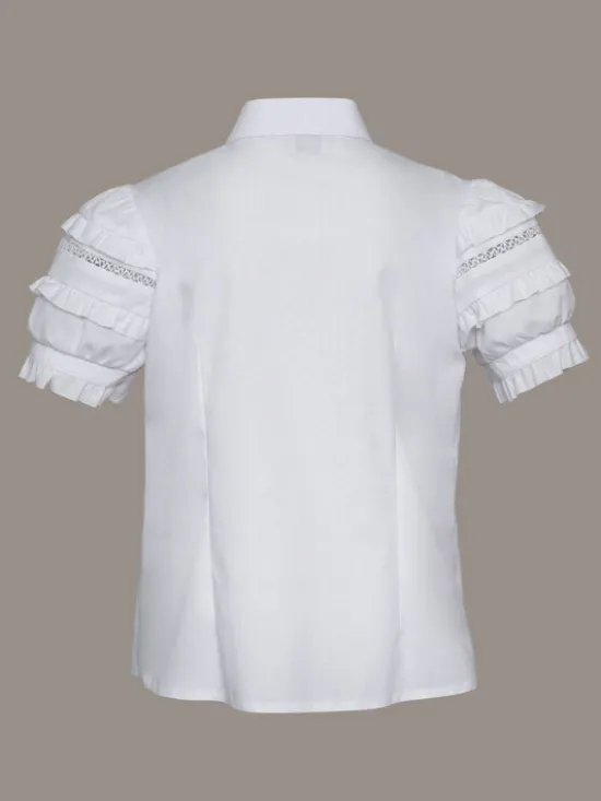 SLY Bluzka 4S-103 Biały Comfortable Fit