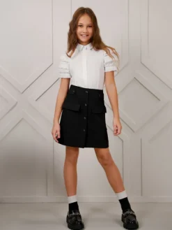 SLY Bluzka 4S-103 Biały Comfortable Fit