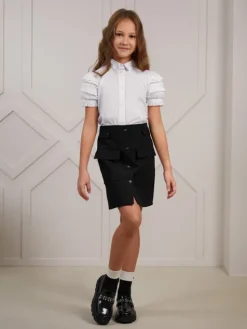 SLY Bluzka 4S-103 Biały Comfortable Fit