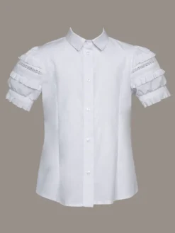 SLY Bluzka 4S-103 Biały Comfortable Fit