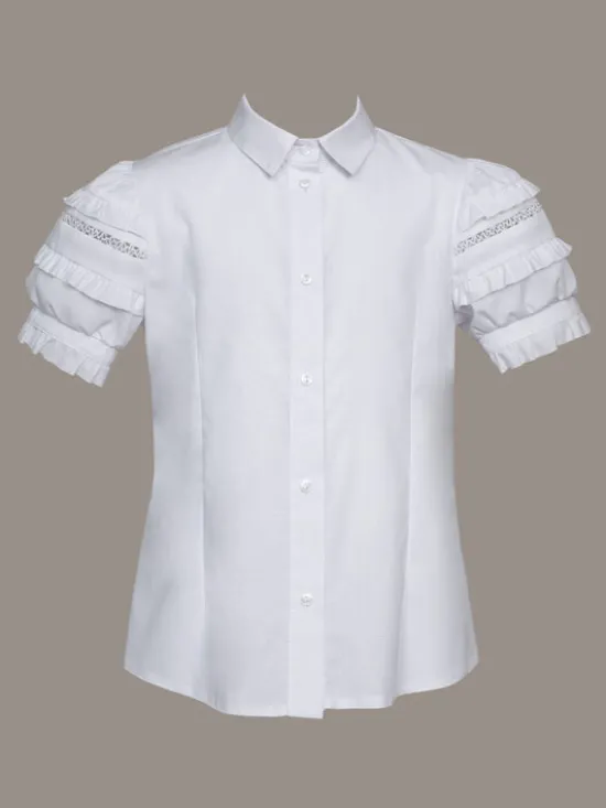 SLY Bluzka 4S-103 Biały Comfortable Fit