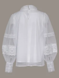 SLY Bluzka 4S-114 Biały Comfortable Fit
