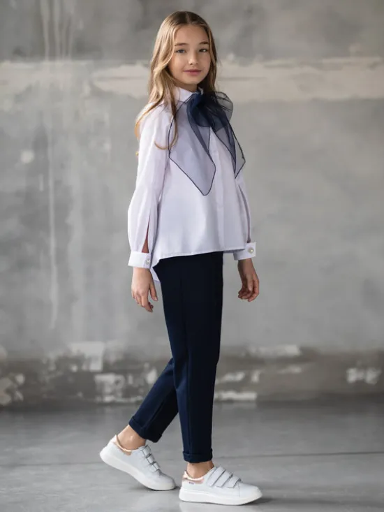 SLY Bluzka 3S-120 Biały Comfortable Fit
