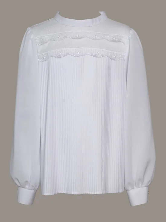 SLY Bluzka 4S-106 Biały Comfortable Fit