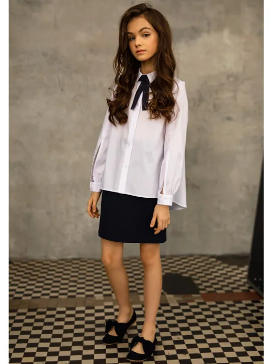 SLY Bluzka 2S-131 Biały Comfortable Fit