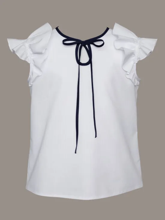 SLY Bluzka 4S-105 Biały Comfortable Fit