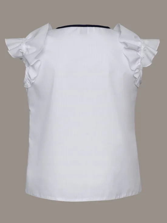 SLY Bluzka 4S-105 Biały Comfortable Fit
