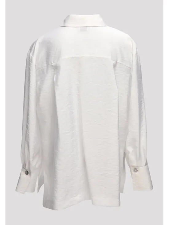 SLY Bluzka 5S-105 Biały Comfortable Fit