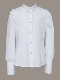 SLY Koszula 4S-101 Biały Comfortable Fit