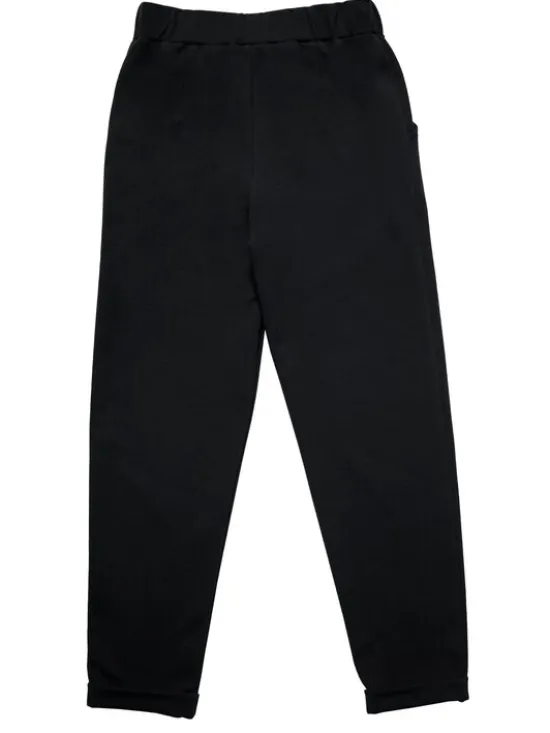 SLY Spodnie dresowe 3S-405A Czarny Comfortable Fit