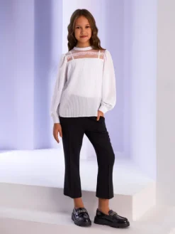 SLY Spodnie materiałowe 4S-401A Czarny Comfortable Fit