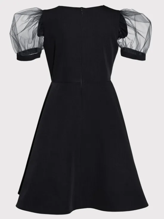 SLY Sukienka 3S-203A Czarny Comfortable Fit