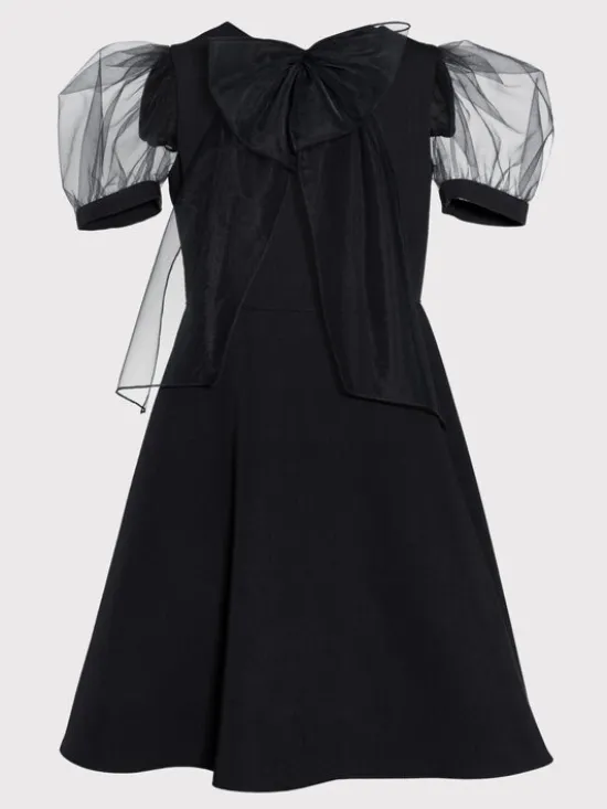 SLY Sukienka 3S-203A Czarny Comfortable Fit