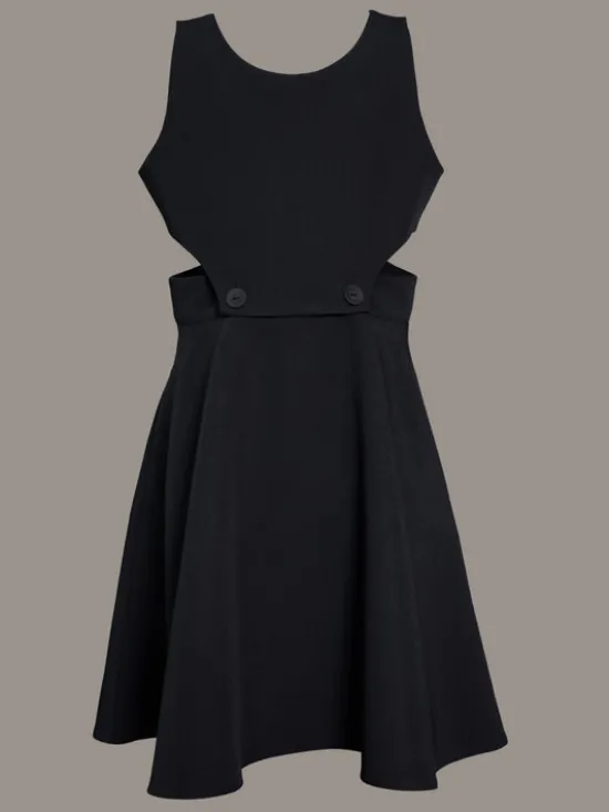 SLY Sukienka 4S-203A Czarny Comfortable Fit