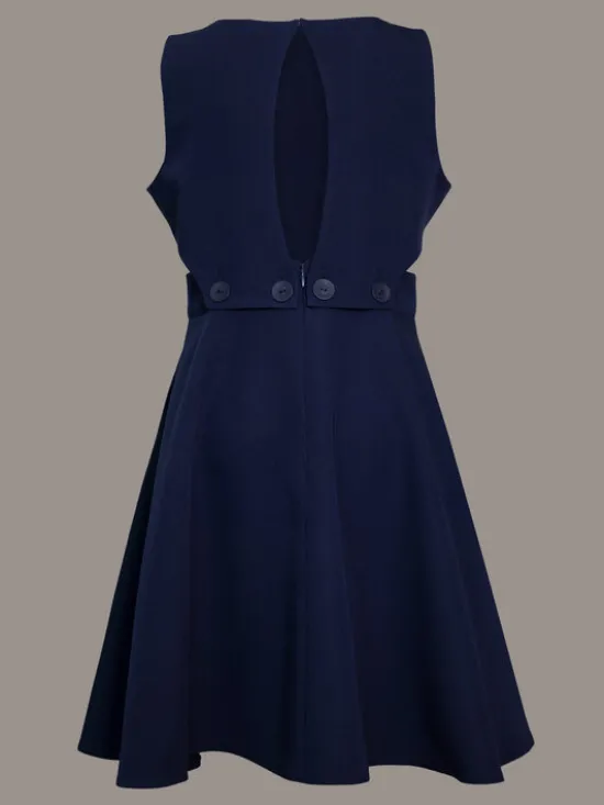 SLY Sukienka 4S-203B Granatowy Comfortable Fit