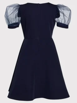 SLY Sukienka 3S-203B Granatowy Comfortable Fit
