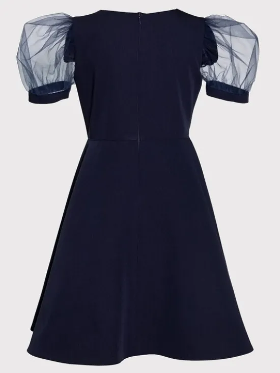 SLY Sukienka 3S-203B Granatowy Comfortable Fit