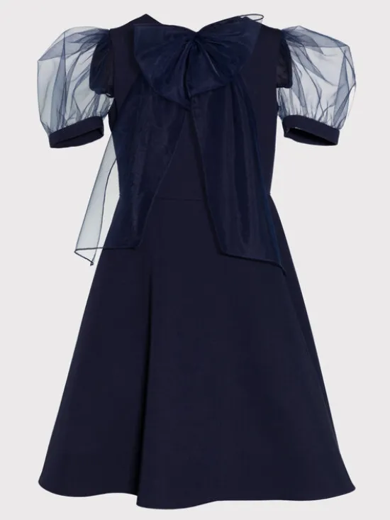 SLY Sukienka 3S-203B Granatowy Comfortable Fit