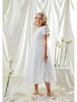 SLY Sukienka 6SM-05A Biały Comfortable Fit