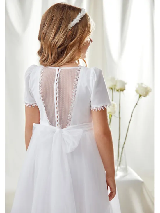 SLY Sukienka 6SM-05A Biały Comfortable Fit