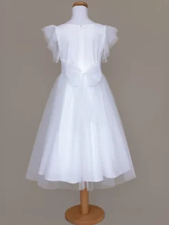 SLY Sukienka 5SM-09A Biały Comfortable Fit