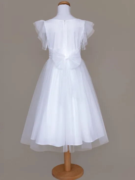 SLY Sukienka 5SM-09A Biały Comfortable Fit